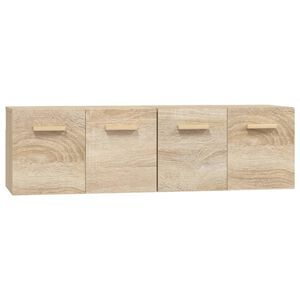 vidaXL Стенни шкафове 2 бр сонома дъб 60x36,5x35 см инженерно дърво