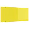 vidaXL Кухненски заден панел 2 pcs Жълто 120 x 60 cm закалено стъкло