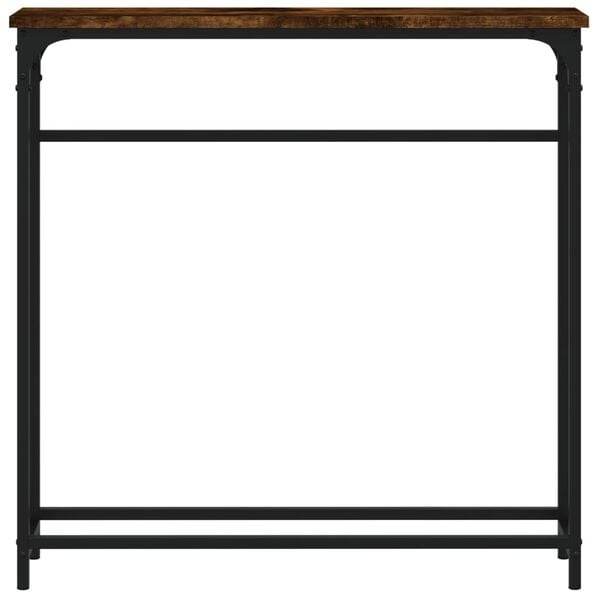 vidaXL Конзолна маса, опушен дъб, 75x19,5x75 см, инженерно дърво