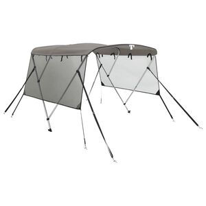 vidaXL Тента за лодка с 3 дъги мрежести страници 183x(137-152)x137 см