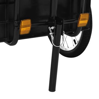 vidaXL Ремарке/вагон за колело, 155x60x83 см, стомана, черно