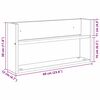 vidaXL Етажерка за списания 2 pcs Дъб 60 x 12 x 30 см Инженерно дърво
