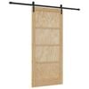 vidaXL Преплъзваща се врата 93 x 202 cm Инженерна дървесина