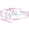 vidaXL 2-местно разтегателно канапе с възглавници, тъмносиво, текстил