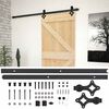 vidaXL Преплъзваща се врата 80 x 210 cm Масивна борова дървесина