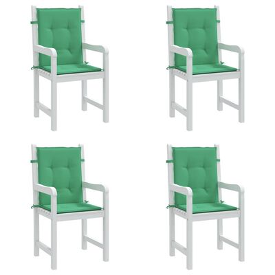 vidaXL Възглавници за столове 4 бр зелени 100x50x3 см Оксфорд плат