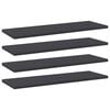 vidaXL Рафтове за етажерка, 4 бр, сиви, 60x20x1,5 см, ПДЧ
