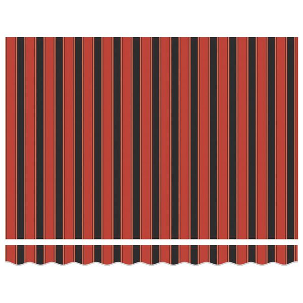 vidaXL Автоматично прибираща се тента, оранжево и кафяво, 3x2,5 м