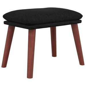 vidaXL Табуретка, черна, 45x29,5x35 см, текстил