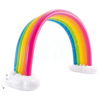 Intex Надуваема пръскалка за вода Rainbow Cloud шарена 300x109x180 см