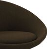 vidaXL Въртящи се трапезни столове, 2 бр, тъмнокафяви, текстил