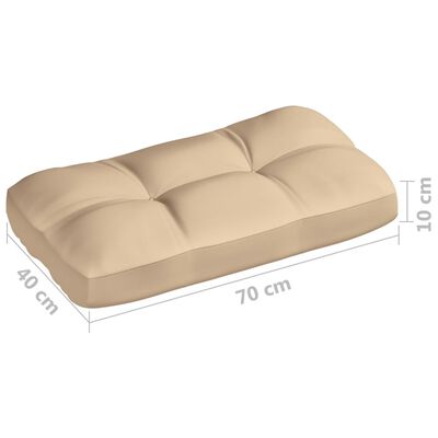 vidaXL Палетни диванни възглавници, 7 бр, бежови