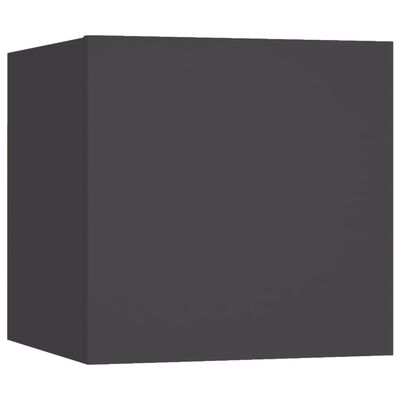 vidaXL Нощно шкафче, сиво, 30,5x30x30 см, ПДЧ