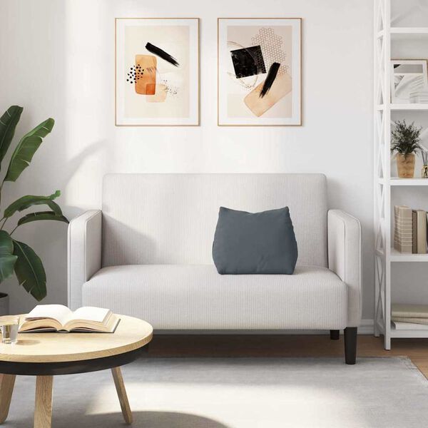 vidaXL Възглавница за гръб Тъмен сив 45 x 20 x 35 см Кордюрова тъкан