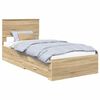 vidaXL Рамка за легло Сонома дъб 90 x 200 cm Инженерна дървесина