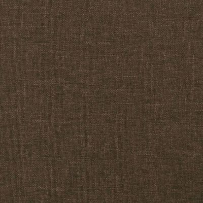 vidaXL Горна табла за легло с уши, тъмнокафява,83x16x118/128 см, плат