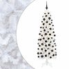 vidaXL Изкуствена тясна коледна елха с топка 180 см 300 LED светодиода