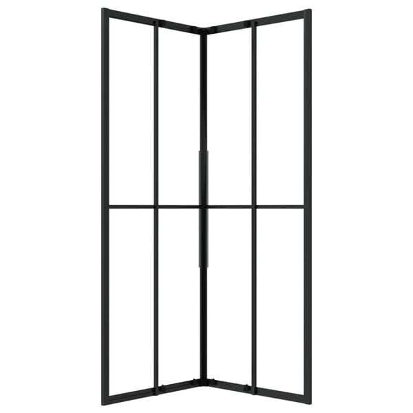 vidaXL Душ кабина, ESG стъкло, 80x80x180 см