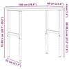 vidaXL Работна маса 100x60x(73-99,5) см масивно дърво бук правоъгълна