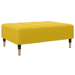 vidaXL Табуретка, жълта, 77x55x31 см, кадифе