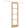 vidaXL Преплъзваща се врата ORKDAL Естествен 61 x 198,5 см