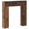 vidaXL Рамка за камина Старо дърво 102 x 18 x 100,5 см