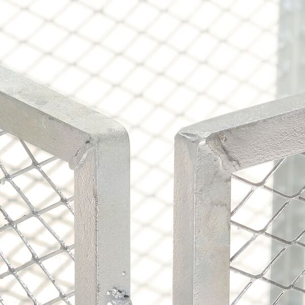 vidaXL Градински компостер, 85x85x70 см, поцинковано желязо