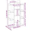 vidaXL Шкаф за книги от старо дърво 86x25,5x140 cm Инженерна дървесина