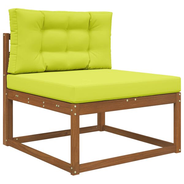 vidaXL Възглавница за диван на открито 2 pcs Зелен Полиестер