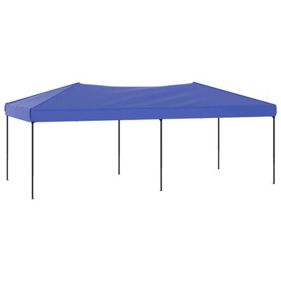 vidaXL Сгъваема парти палатка, синя, 3x6 м