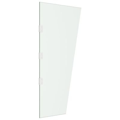 vidaXL Страничен панел за навес за врата прозрачен 50x100 см стъкло