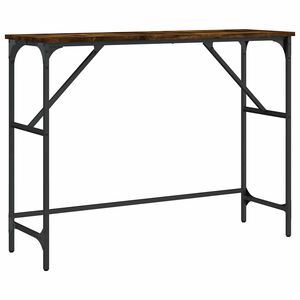 vidaXL Конзолна маса, опушен дъб, 100x32x75 см, инженерно дърво