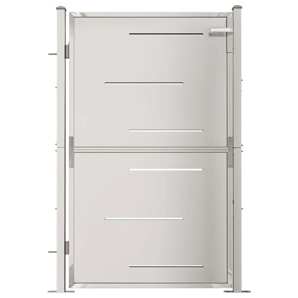 vidaXL Градинска порта 100x145 см, неръждаема стомана