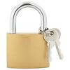vidaXL U Lock с ключове Месинг 6 x 2 x 9,1 см Желязо
