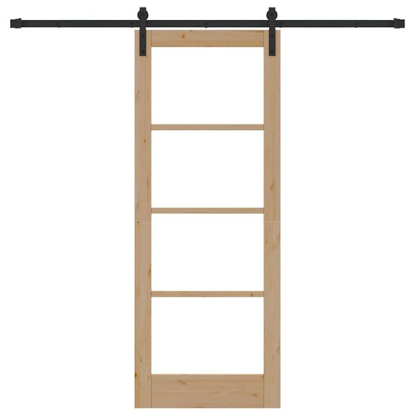 vidaXL Преплъзваща се врата ORKDAL Естествен 78 x 202 см
