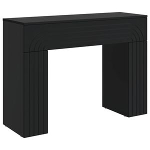 vidaXL Масичка за кафе Черно 102 x 35 x 75 см Инженерна дървесина