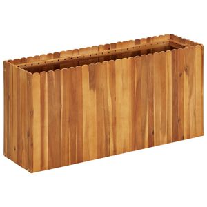 vidaXL Градинска повдигната леха, 100x30x50 см, акациево дърво масив