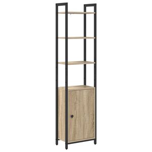 vidaXL Шкаф за книги 6 нива 40 x 24 x 161 см Инженерна дървесина