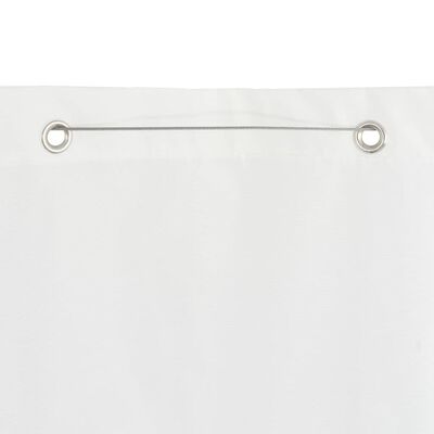 vidaXL Балконски параван, бял, 160x240 см, оксфорд плат