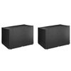 vidaXL Калъфи за люлки 2 бр 12 капси 215x150x130/150 см полиетилен