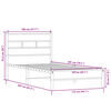 vidaXL Рамка за легло без матрак сонома дъб 107x200 см инженерно дърво