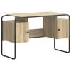 vidaXL Бюро с място за съхранение Дъб сонома 120 x 50,5 x 75,5 см