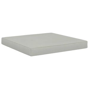 vidaXL Палетна възглавница за под, 60x61,5x6 см, бежова, плат