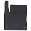 vidaXL Автомобилен килим 4 pcs Черен Каучук