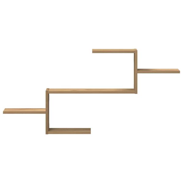 vidaXL Стенен рафт, дъб артизан, 104x15x49 см, инженерно дърво