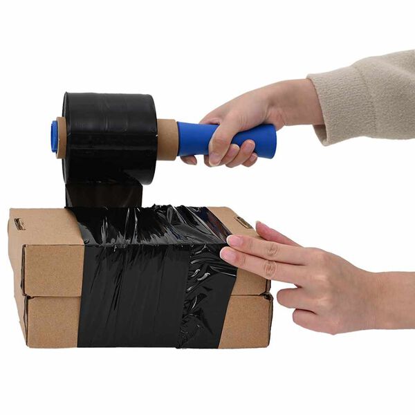 vidaXL Стреч фолио 10 бр. черно 23 &micro;m 10 cm x 300 m