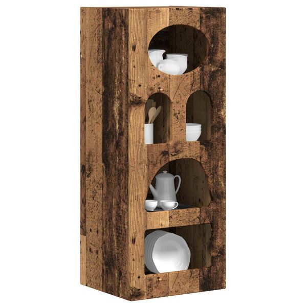 vidaXL Служебен шкаф Старо дърво 40 x 35 x 100,5 см Инженерно дърво