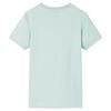 Детска тениска с ивици, светла мента, 104