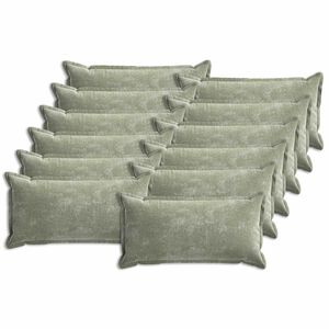 vidaXL Калъфка за възглавница 12 pcs HOUTEN Зелено 40 x 80 cm