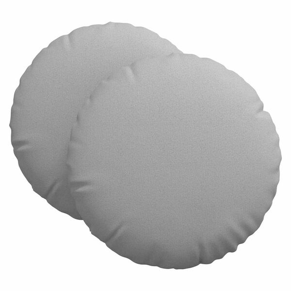 vidaXL Възглавници за седалки 2 pcs Облачно сиво &Oslash;60 x 21 см текстил